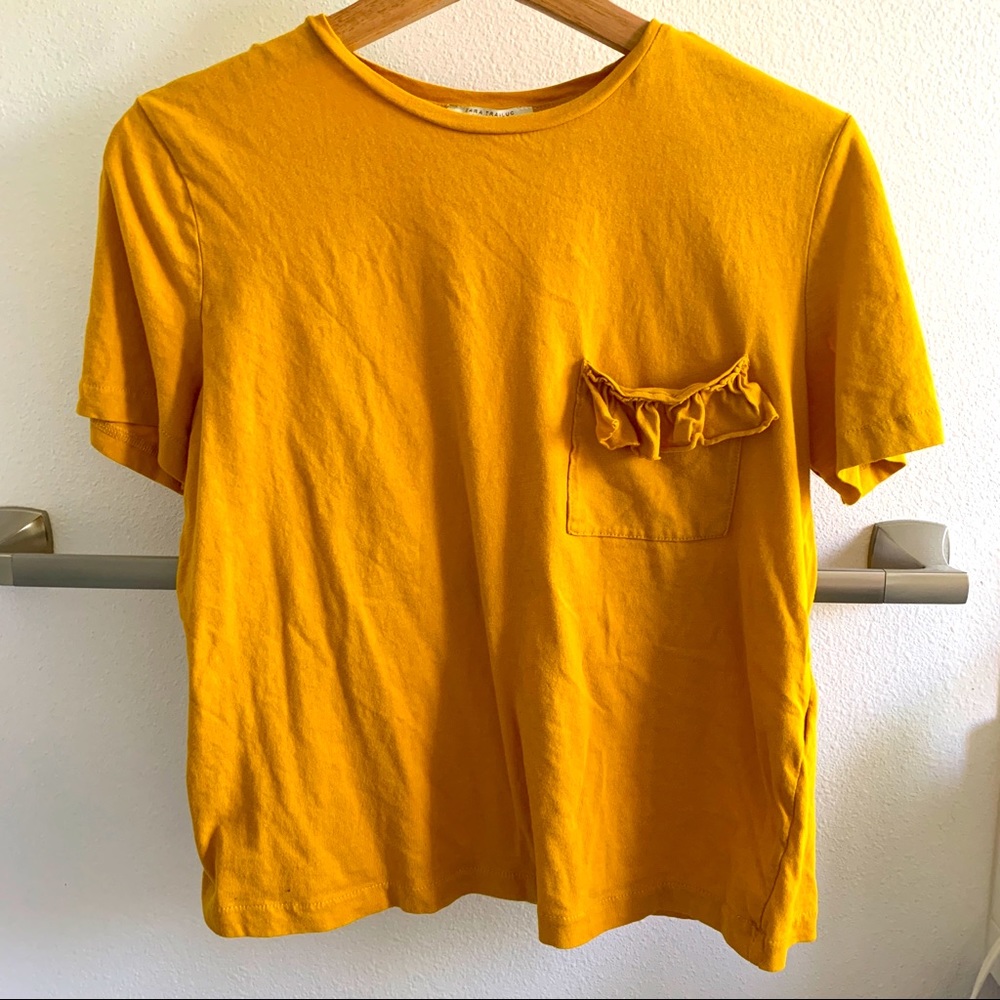Zara yellow T-shirt